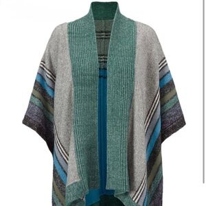 cabi Windchill Wrap, #3846, XS/S, EUC, Green/Gray/Blue